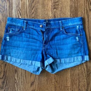 7 for all Mankind Jean Shorts Size 31